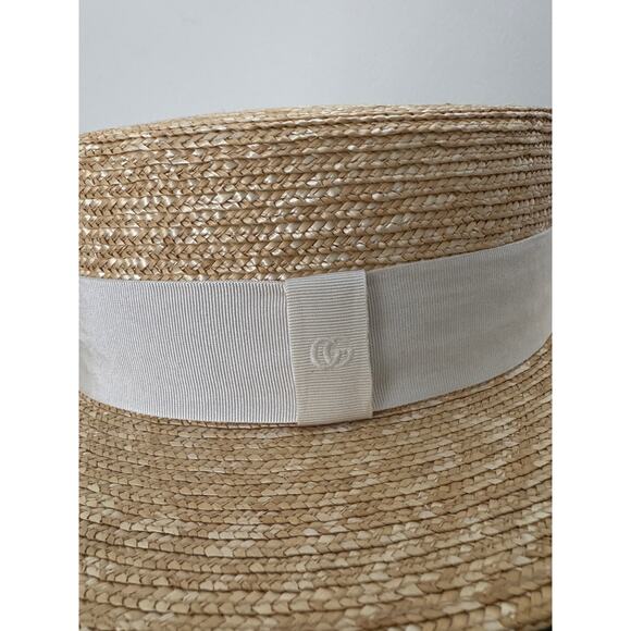 Gucci Raffia Wide-Brimmed Hat BNIB Size medium main image 6